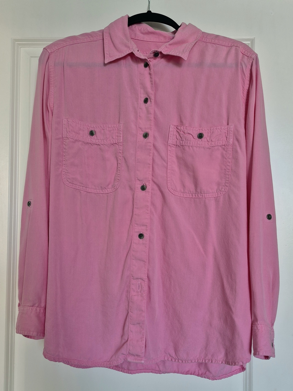 American Eagle Outfitters Pink Button-Down Shirt